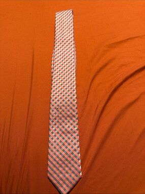 Van Heusen Pink and Gray Gingham Tie